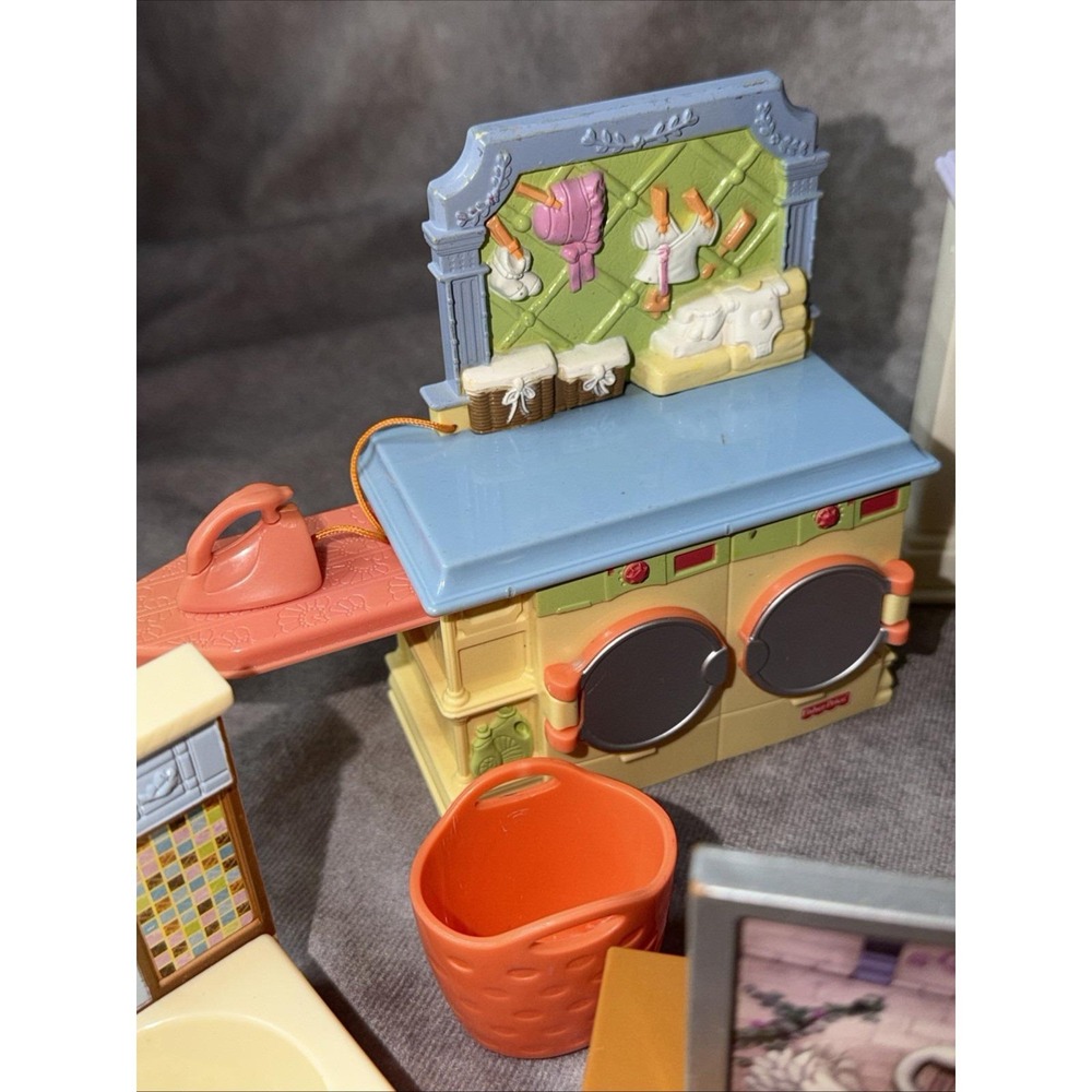 Fisher Price Loving Family Bathroom-Washer Dryer-Stove, Working Sounds - Picture 4 of 15